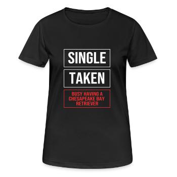 Retriever de la baie de Chesapeake - T-shirt respirant Femme - noir - Devant - AI Model Female 172 light (172cm)