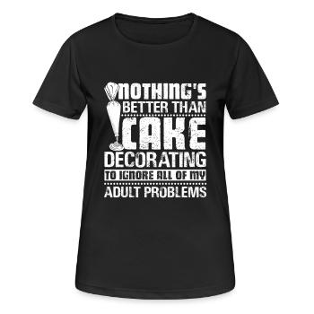Cake Decorator Funny Cake Decorator - Women's Breathable T-Shirt - black - Front - AI Model Female 172 light (172cm)