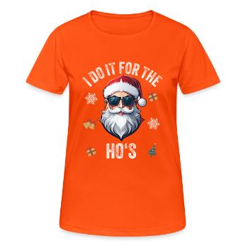 Noël Tout Artboard 1 exemplaire - T-shirt respirant Femme - orange néon - Devant - AI Model Female 172 dark (172cm)
