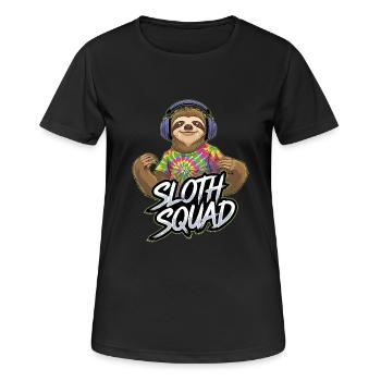 Escouade décontractée pour les mélomanes et - T-shirt respirant Femme - noir - Devant - AI Model Female 172 light (172cm)