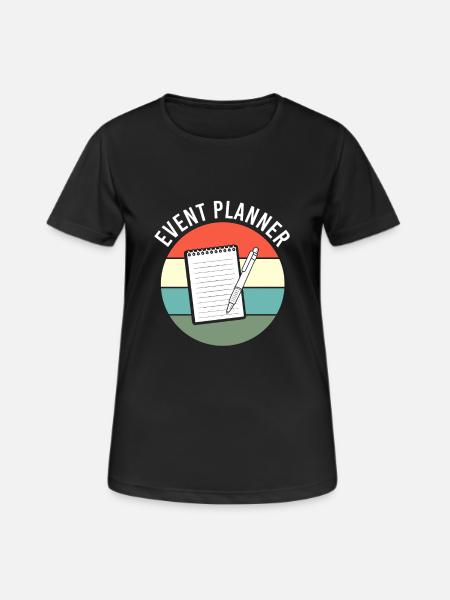 Event Planner - Women's Breathable T-Shirt - black