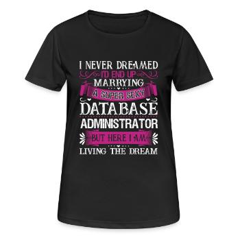 Marry A Database Administrator - Women's Breathable T-Shirt - black - Front - AI Model Female 172 light (172cm)