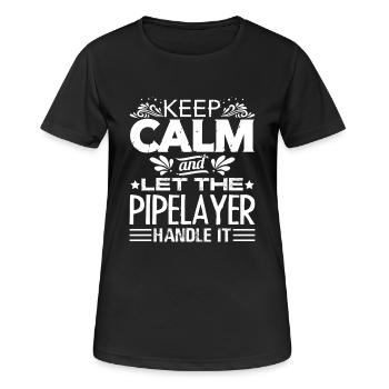 Pipelayer Let The Pipelayer Handle It - Women's Breathable T-Shirt - black - Front - AI Model Female 172 light (172cm)