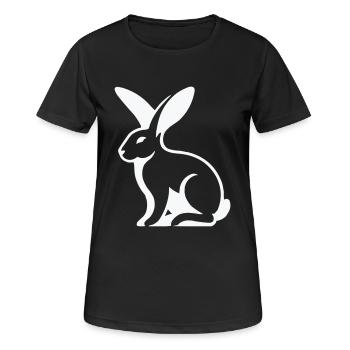Rabbit Rabbit - Women's Breathable T-Shirt - black - Front - AI Model Female 172 light (172cm)