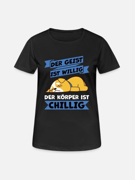 body chill haha i piss me - Women's Breathable T-Shirt - black