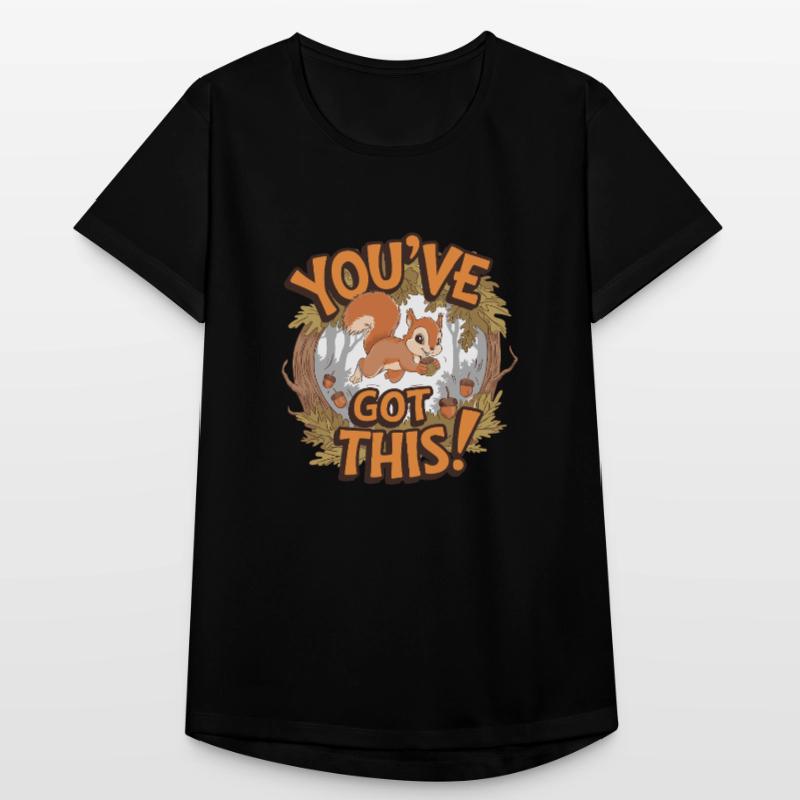 Du Schaffst Das! Eichhörnchen Mit Eichel Frauen T-Shirt atmungsaktiv