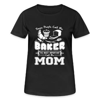 Baker Baker Mom - Women's Breathable T-Shirt - black - Front - AI Model Female 172 light (172cm)