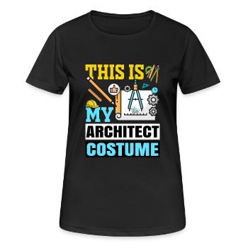 Architecte - T-shirt respirant Femme - noir - Devant - AI Model Female 172 light (172cm)