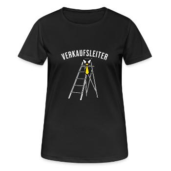 Sales Manager – Fun Sales & Business - Women's Breathable T-Shirt - black - Front - AI Model Female 172 light (172cm)