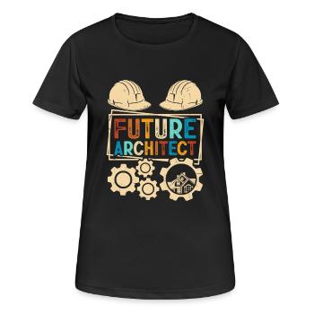 Architecte - T-shirt respirant Femme - noir - Devant - AI Model Female 172 light (172cm)