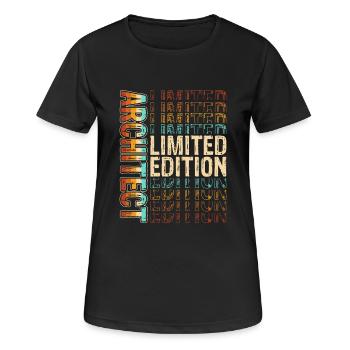 Architecte - T-shirt respirant Femme - noir - Devant - AI Model Female 172 light (172cm)