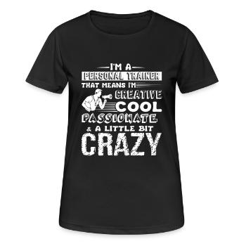 Personal Trainer Cool Personal Trainer - Women's Breathable T-Shirt - black - Front - AI Model Female 172 light (172cm)
