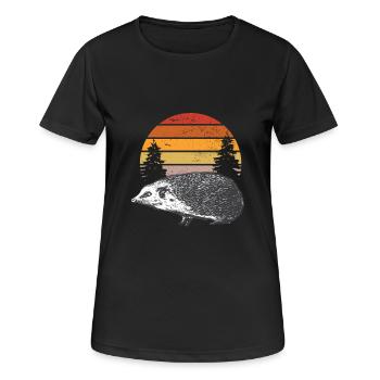6199 hérissonTshirt PR t-shirt - T-shirt respirant Femme - noir - Devant - AI Model Female 172 light (172cm)