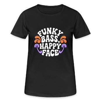Bass Gitarrist Musiker Gear Funk Rock Jazz - Frauen T-Shirt atmungsaktiv - Schwarz - Vorne - AI Model Female 172 light (172cm)
