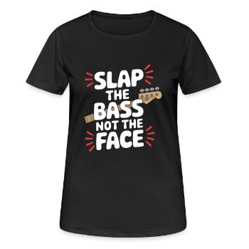 Bass Gitarrist Musiker Gear Funk Rock Jazz - Frauen T-Shirt atmungsaktiv - Schwarz - Vorne - AI Model Female 172 light (172cm)