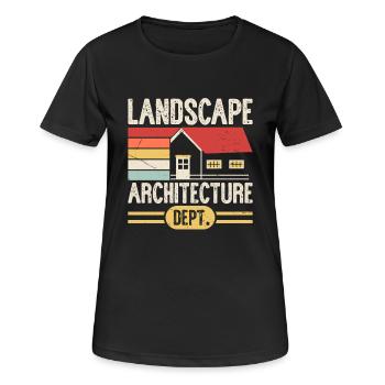 architecte - T-shirt respirant Femme - noir - Devant - AI Model Female 172 light (172cm)