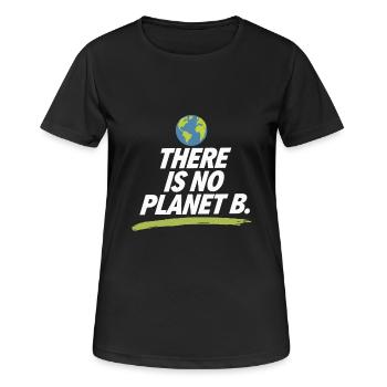 Earth day There Is No Planet B - Frauen T-Shirt atmungsaktiv - Schwarz - Vorne - AI Model Female 172 light (172cm)