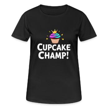 Candidat Junior en Boulangerie Jeune Chef Boulangerie - T-shirt respirant Femme - noir - Devant - AI Model Female 172 light (172cm)