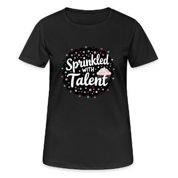 Candidat Junior en Boulangerie Jeune Chef Boulangerie - T-shirt respirant Femme - noir - Devant - AI Model Female 172 light (172cm)