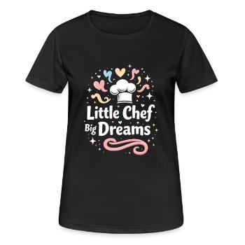 Candidat Junior en Boulangerie Jeune Chef Boulangerie - T-shirt respirant Femme - noir - Devant - AI Model Female 172 light (172cm)
