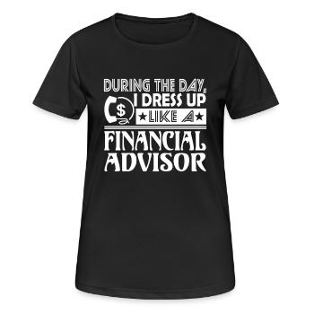 Dress Up Like A Financial Advisor - Women's Breathable T-Shirt - black - Front - AI Model Female 172 light (172cm)