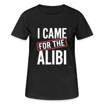 Murder Mystery Dinner Outfit, Party, Crime Scene - Women's Breathable T-Shirt - black - Front - AI Model Female 172 light (172cm)