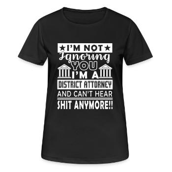 District Attorney I am A District Attorney - Women's Breathable T-Shirt - black - Front - AI Model Female 172 light (172cm)