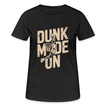 Dunk Mode Enabled - Women's Breathable T-Shirt - black - Front - AI Model Female 172 light (172cm)