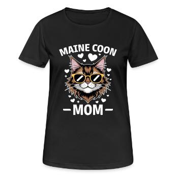Maine Coon Saying Funny Maine Coon Gift - Women's Breathable T-Shirt - black - Front - AI Model Female 172 light (172cm)