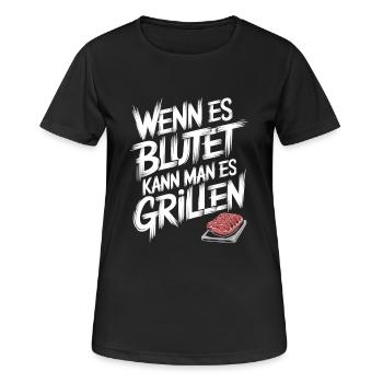Meat Is My Vegetable Shirt - Women's Breathable T-Shirt - black - Front - AI Model Female 172 light (172cm)
