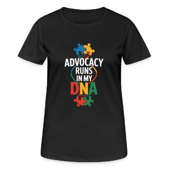 Autism siblings - Women's Breathable T-Shirt - black - Front - AI Model Female 172 light (172cm)