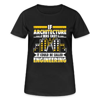 Architecte - T-shirt respirant Femme - noir - Devant - AI Model Female 172 light (172cm)