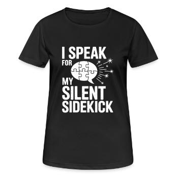 Autism siblings - Women's Breathable T-Shirt - black - Front - AI Model Female 172 light (172cm)
