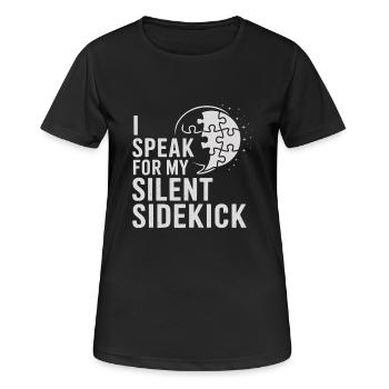 Autism siblings - Women's Breathable T-Shirt - black - Front - AI Model Female 172 light (172cm)