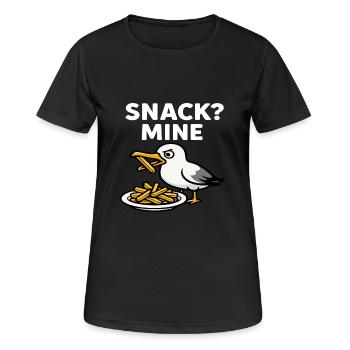 Collation Seagull - T-shirt respirant Femme - noir - Devant - AI Model Female 172 light (172cm)