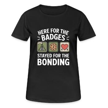 Dad Girl Scout Leader Proud Troop Support Scout - Frauen T-Shirt atmungsaktiv - Schwarz - Vorne - AI Model Female 172 light (172cm)