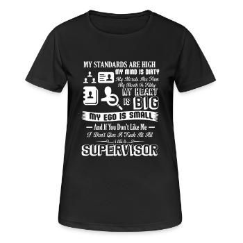 Supervisor I Am A Supervisor - Women's Breathable T-Shirt - black - Front - AI Model Female 172 light (172cm)