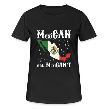 Latino Amérique centrale Mexique Mexicain - T-shirt respirant Femme - noir - Devant - AI Model Female 172 light (172cm)