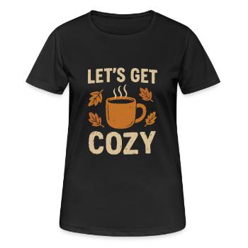 Rendons-le confortable - T-shirt respirant Femme - noir - Devant - AI Model Female 172 light (172cm)