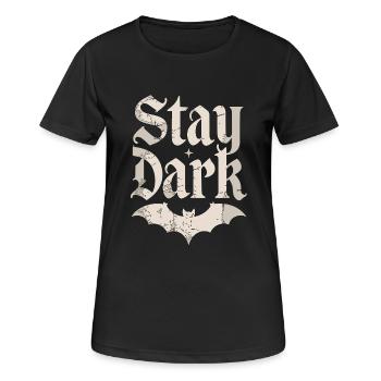 STAY DARK - Women's Breathable T-Shirt - black - Front - AI Model Female 172 light (172cm)