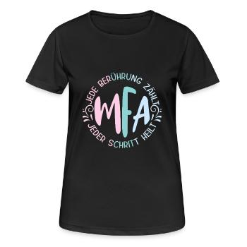 MFA Every Touch Counts Medical - Women's Breathable T-Shirt - black - Front - AI Model Female 172 light (172cm)