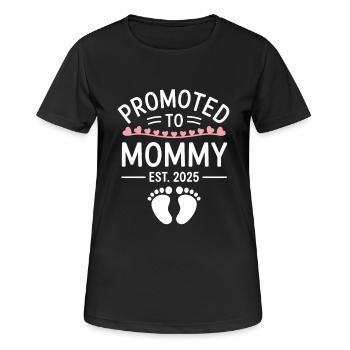 Maternity Shirt 2025 - Women's Breathable T-Shirt - black - Front - AI Model Female 172 light (172cm)