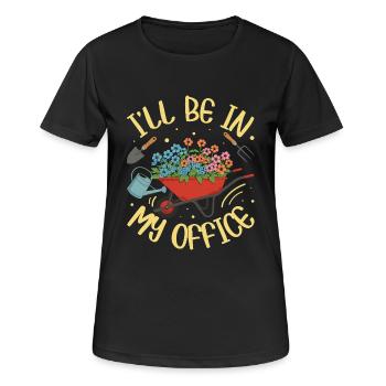I'LL BE IN MY OFFICE - Women's Breathable T-Shirt - black - Front - AI Model Female 172 light (172cm)