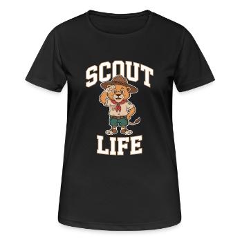 Scout Guide Scout Camping - T-shirt respirant Femme - noir - Devant - AI Model Female 172 light (172cm)