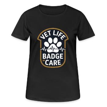 Tierarzte Experte Für Tierärzte - Frauen T-Shirt atmungsaktiv - Schwarz - Vorne - AI Model Female 172 light (172cm)