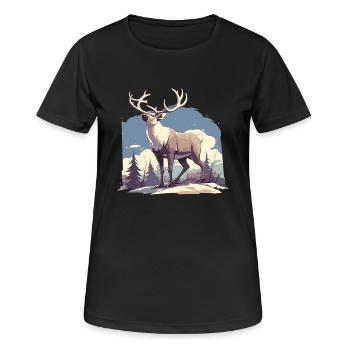 Renne Renne - T-shirt respirant Femme - noir - Devant - AI Model Female 172 light (172cm)
