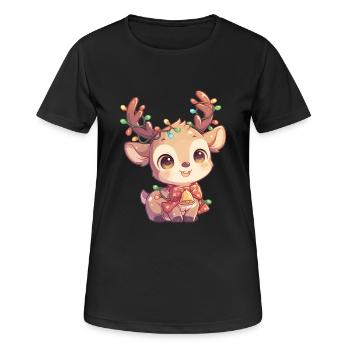 Renne Renne - T-shirt respirant Femme - noir - Devant - AI Model Female 172 light (172cm)