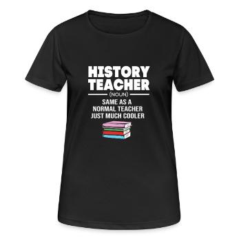Historisch Historiker Geschichte - Frauen T-Shirt atmungsaktiv - Schwarz - Vorne - AI Model Female 172 light (172cm)