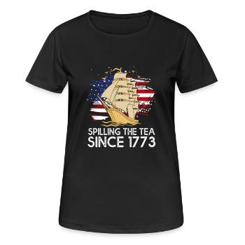 Geschichte Historiker Historisch - Frauen T-Shirt atmungsaktiv - Schwarz - Vorne - AI Model Female 172 light (172cm)