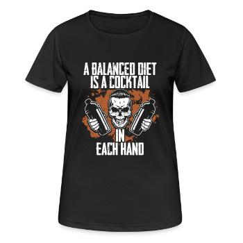 Barman Barman Barman - T-shirt respirant Femme - noir - Devant - AI Model Female 172 light (172cm)